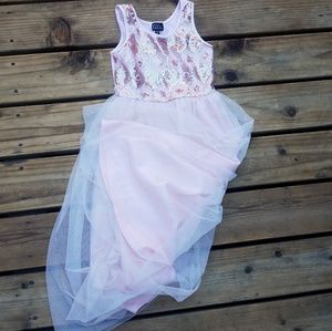 Silver Pink Girls Dress